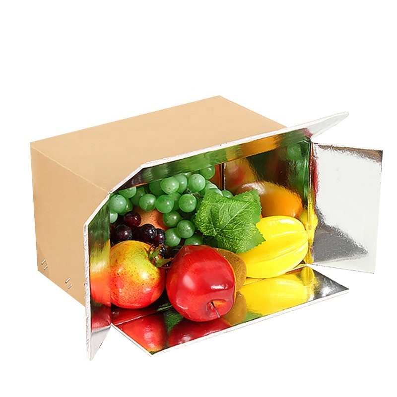 Custom Box Fresh Fruit Frozen Food Container Thermal Insulated Freezer Cardboard Refrigerator Shipping Carton Boxes  Moving