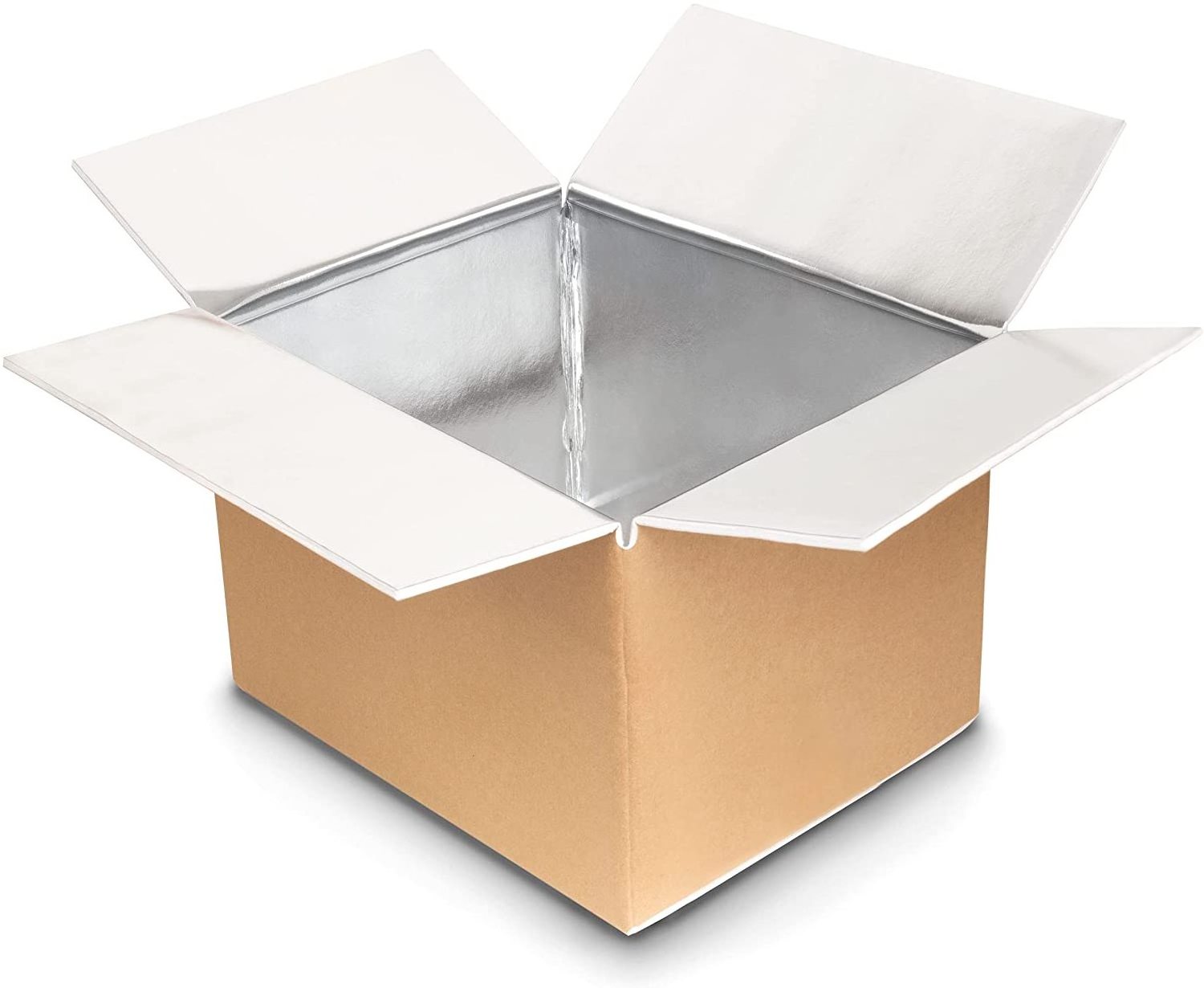 Wholesale Custom Size Aluminum Foil Carton Heavy Duty Insulated Shipping Boxes For Frozen Food