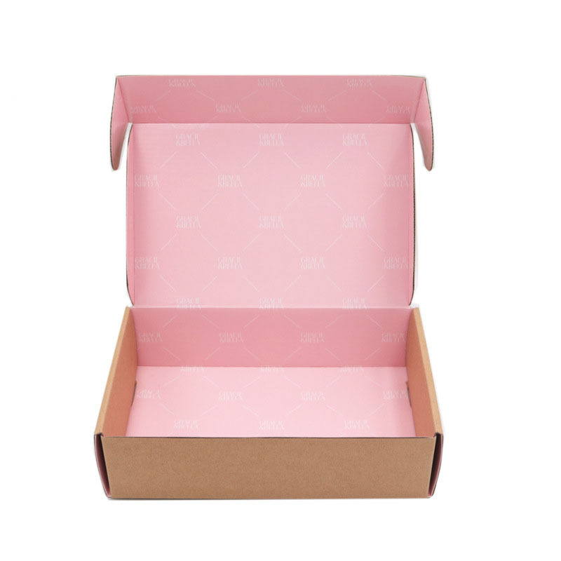 Shipping Cosmetic Box Custom logistics Corrugated Paper Box Double-sided printing Film covering Rigid Airplane mailing box