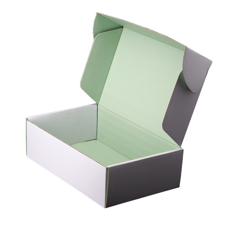 Shipping Cosmetic Box Custom logistics Corrugated Paper Box Double-sided printing Film covering Rigid Airplane mailing box