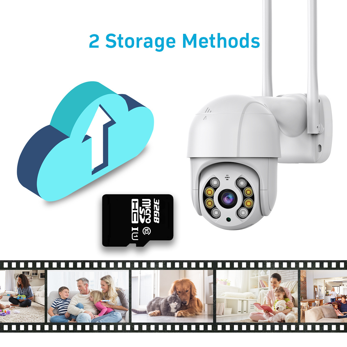 Good Quality 1080P Wireless WiFi Smart Video Surveillance IP Network Camera 360 iCSee 2MP CCTV Outdoor WiFi Security PTZ Camera