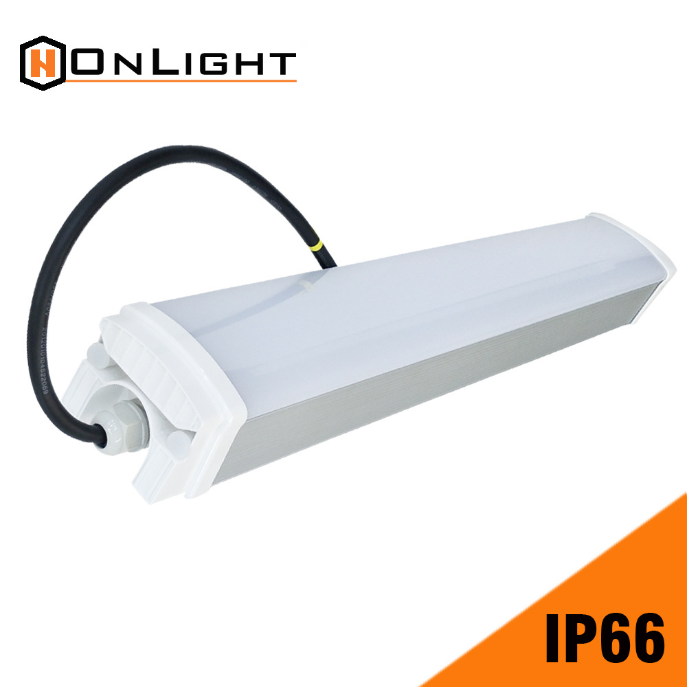 Factory 30W Ik09 2Ft Batten Fixture Led Ip65 140Lmw Triproof Explosion Proof Emergency Light Fixtures