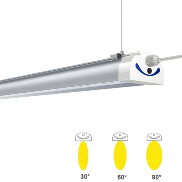 50W 2Ft IP65 160lm 24inch Tri-proof Vapor Tight Fixture Led Batten Linear Light For Warehouse Gymnasium  15 to 30 Meters