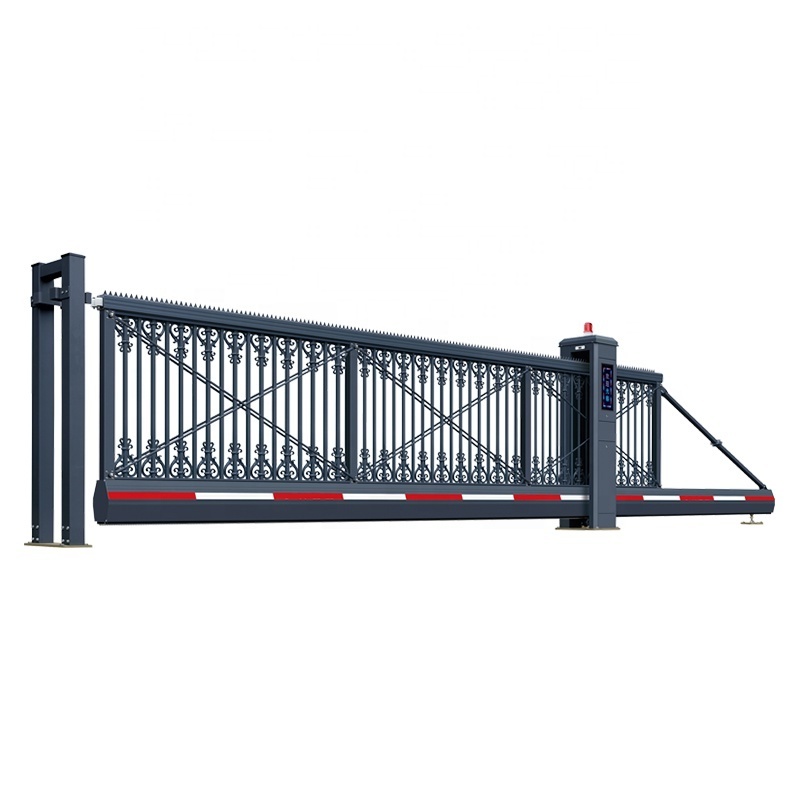 remote control simple fence sliding gate design industrial driveway gate automatic farm heavy duty cantilever sliding gate