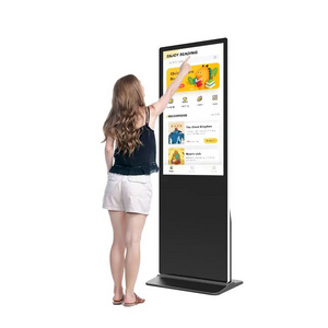 32"43"49"55" Touch screen optional android interactive vertical digital lcd screen elevator advertising equipment display