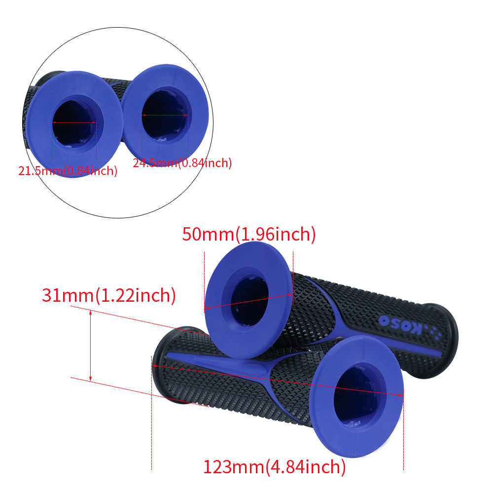 Universal rubber motorcycle handlebar grip 7/8'' 22mm motorcycle handlebar glue