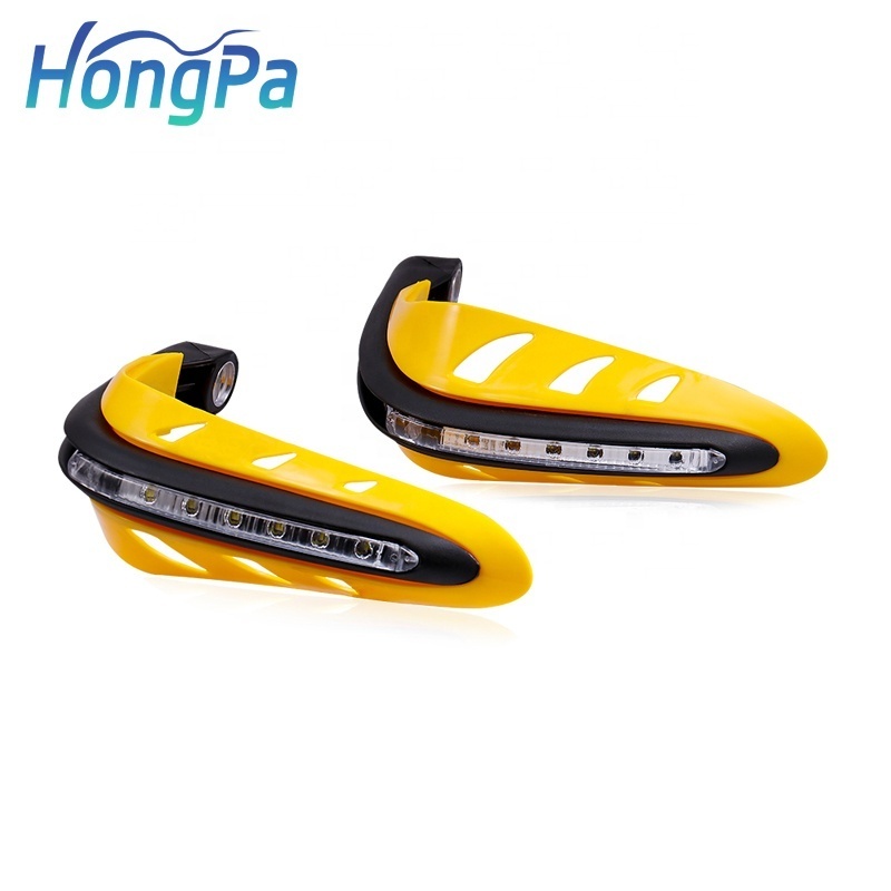 Universal Motorcycle Handlebar Hand Protector LED Light ABS Handguards Motorcycle Hand Guard