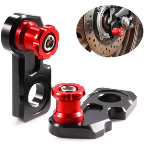 Rear CNC Motorcycle Frame Swingarm Spools Sliders Chain Adjustment Block Screw For CB650R Accessories