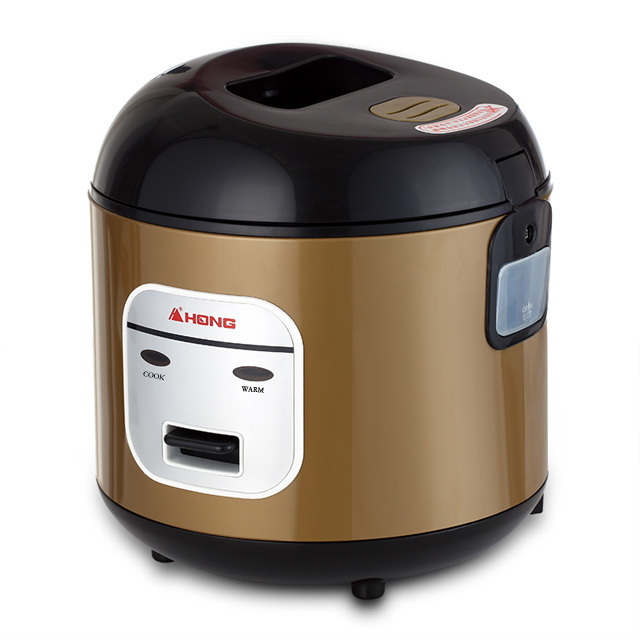 general portable 350W 0.6 Liter electric mini rice cooker with gold color