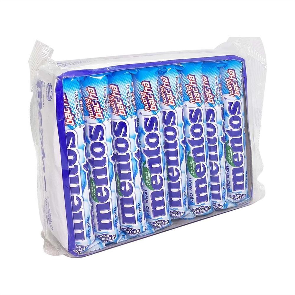 Fresh cool Mentoss chewing candy mint flavour 16 bars x 29.7g support items mix container distributor Marshmallows chewy candy