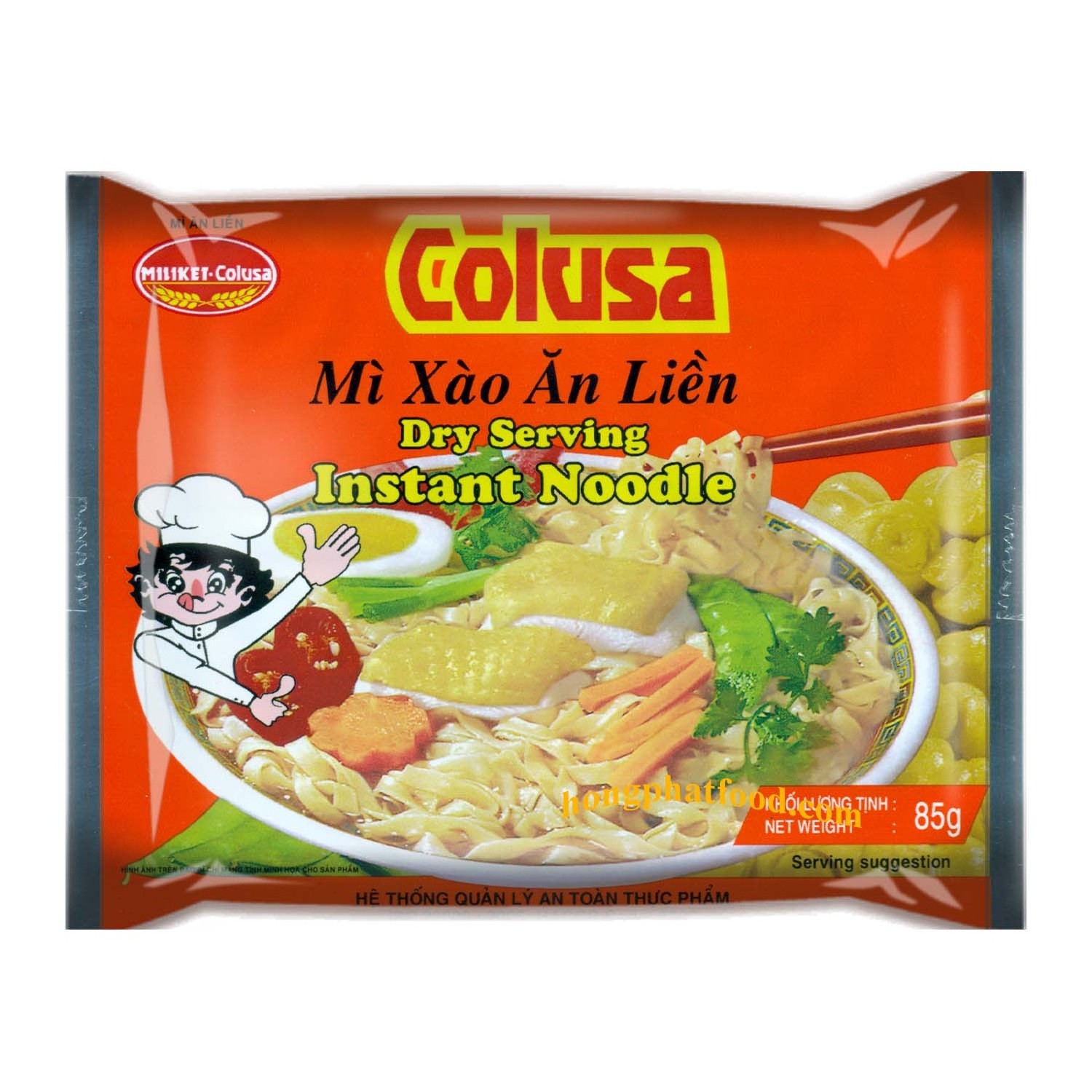 Miilikett Dry Serving Instant Noodles bag 85g - Wholesale mixed Instant ramen Noodle from Vietnam Support OEM NOODLE GOOD PRICE