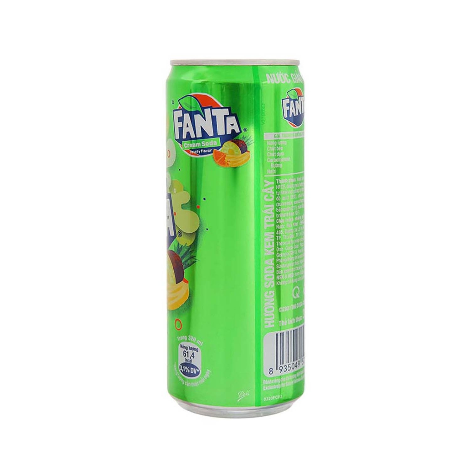 Exporter Soft Drinks Fantaa Cream Soda Fruity Carbonated Drinks Can 320ml Beverages Organic Delicious Energy Drinks from Vietnam