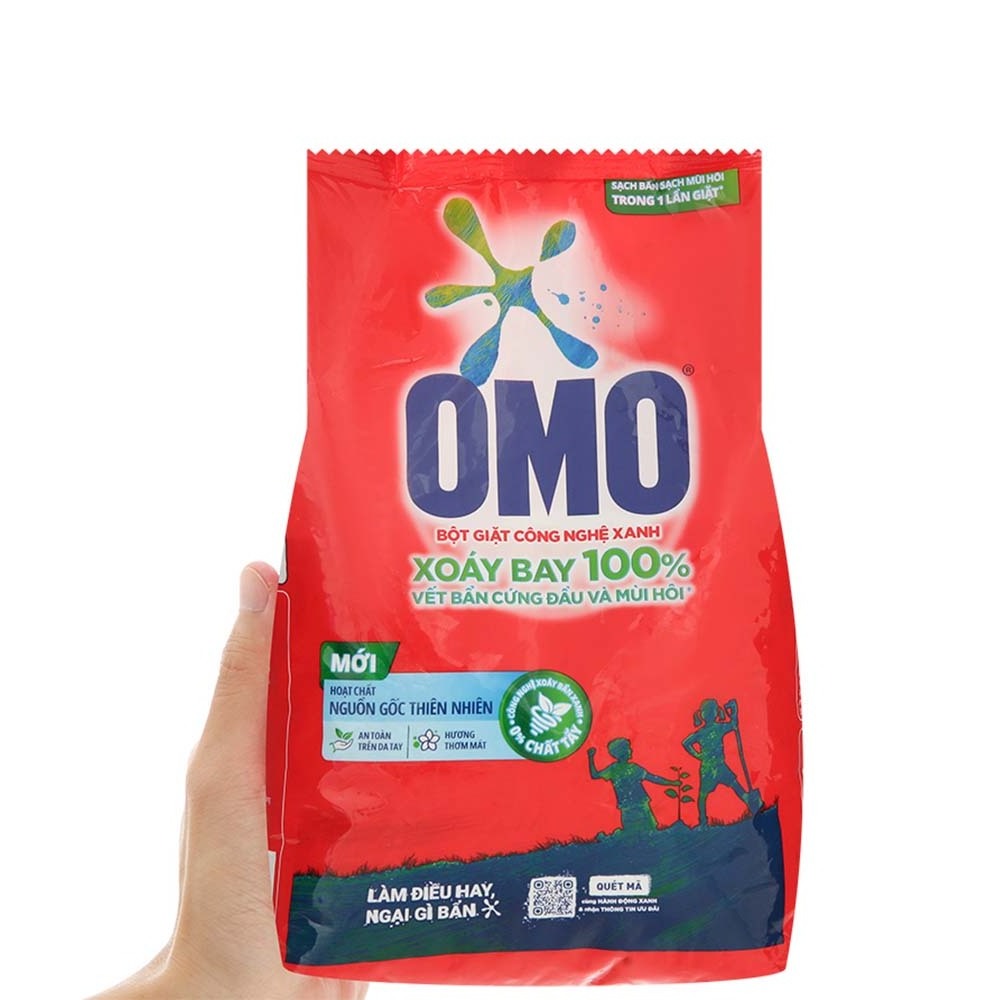 O-mo Washing Detergent Powder small bag 18x770g - High Quality Laundry Cleaning Supplies - Detergent Powder For Washing Machine