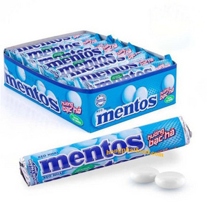 Fresh cool Mentoss chewing candy mint flavour 16 bars x 29.7g support items mix container distributor Marshmallows chewy candy