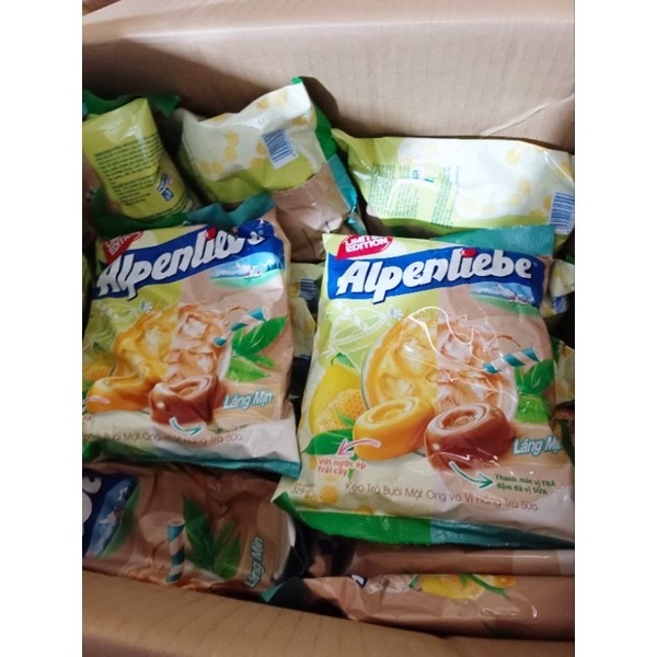 Export confectionery products from Vietnam Alpenlieb milk tea and pomelo honey tea flavor hard Candy 115.5g Jawbreaker candy