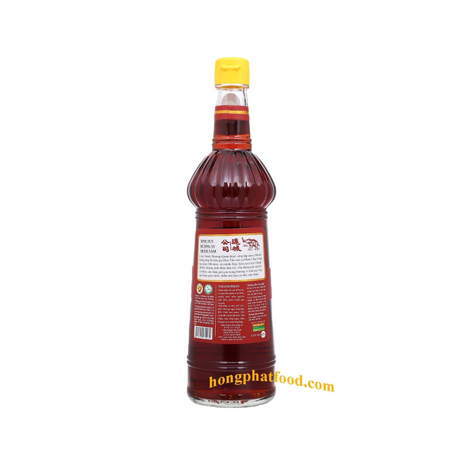 Premium Quality Lien Thanh Yellow label 38N fish Sauce - Export Anchovy fish sauce glass bottle 600ml from Vietnam seafood sauce