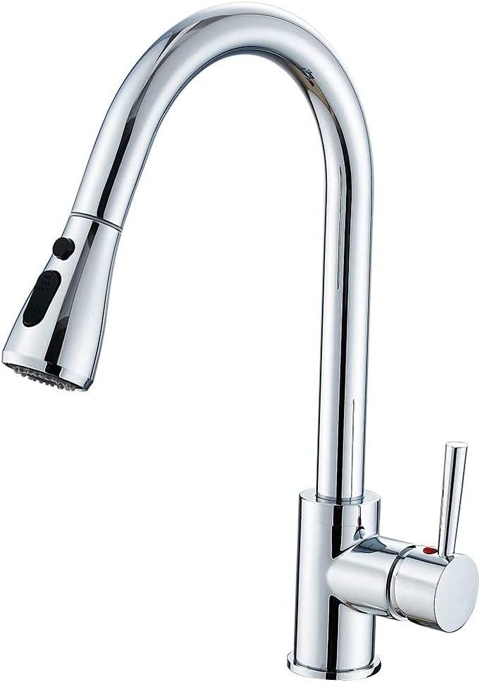 HP New modern Style 304 Stainless Steel kitchen taps Pull Out pull down kitchen mixer sink faucet Sink Kitchen Faucets With Spra