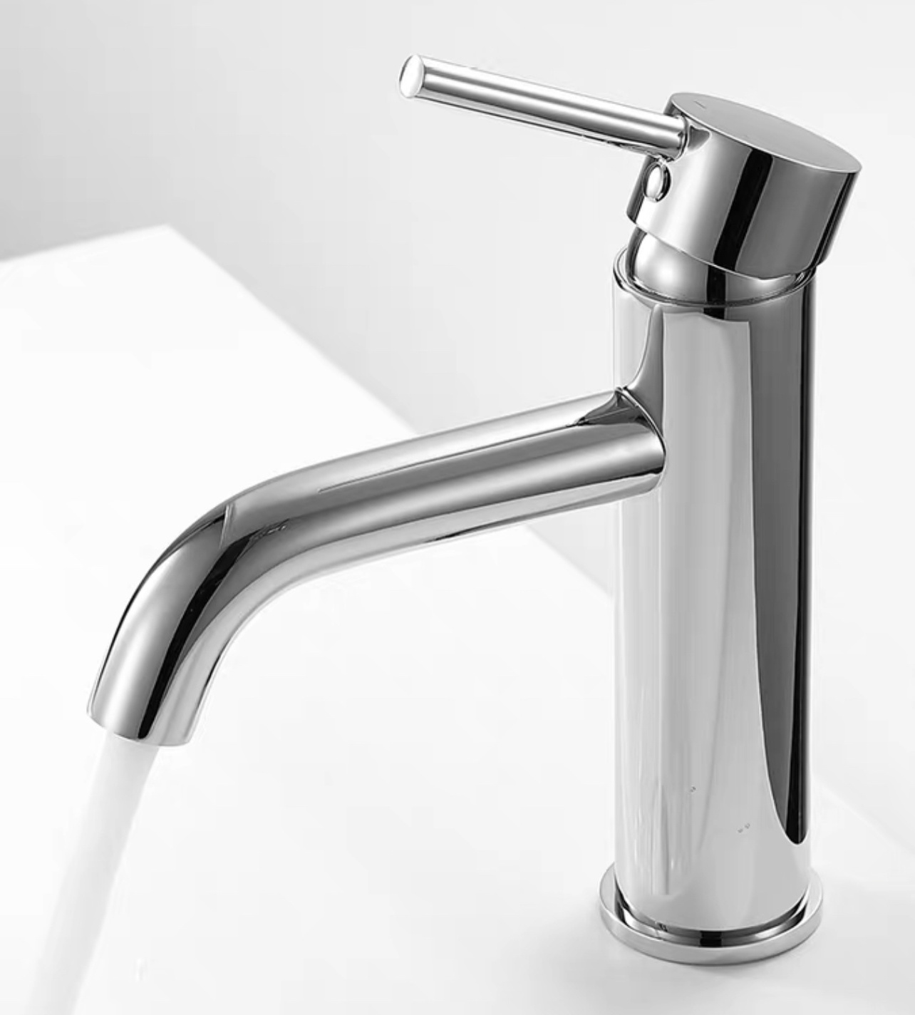 HP High Quality Bathroom Mixer Hot Cold Basin Tap Single Handle Brushed Basin Faucet 304 Stainless Steel Brass CLASSIC Modern