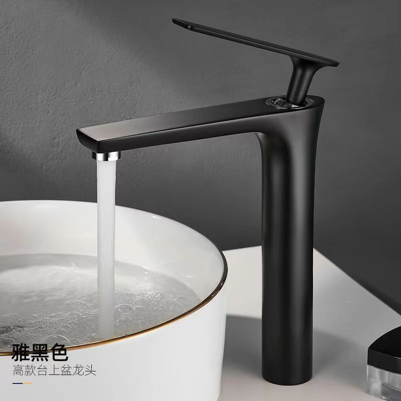 basin faucet ceramic disc spool  brass thickening  high basin faucet