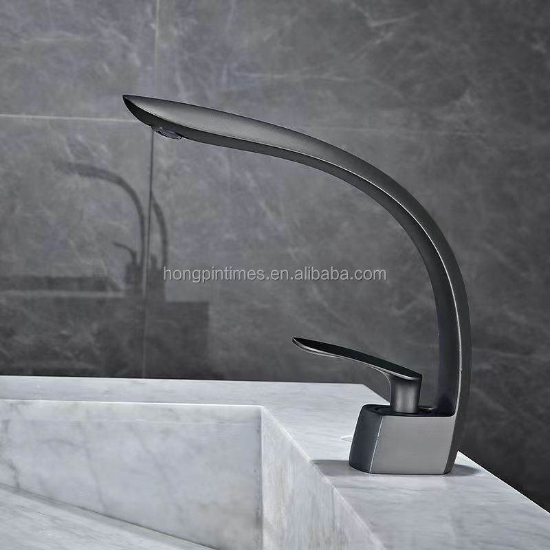 Polished finish bathroom faucet   Wash basin faucet