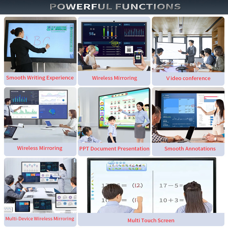 75 inch smart tv 4k UI ultra hd led samsung touch screen smart board 65/75inch interactive whiteboard