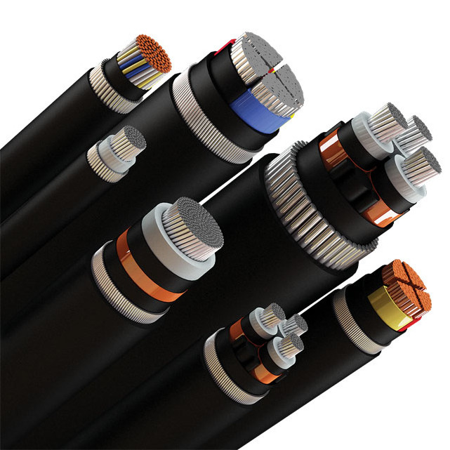 XLPE / PVC Steel Wire Armored Copper Power Cable 3x240mm2 Low Voltage Power Cable