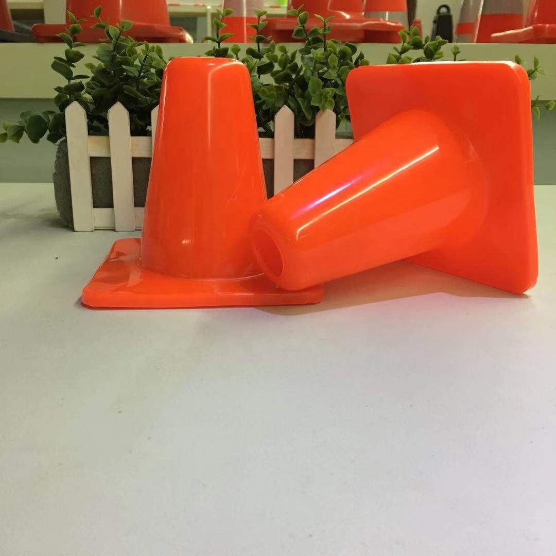 6'' Flexible Orange PVC Road Traffic Safety Cone 15cm sports cone