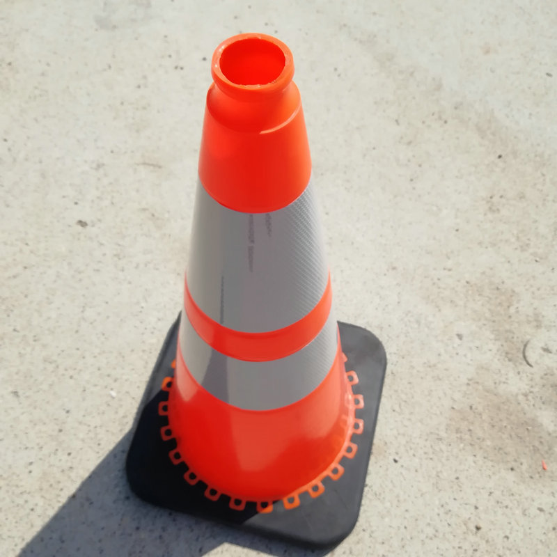 HQ Factory Customized Logo PVC Material High Reflective Orange Road Safety Cones Traffic Cone