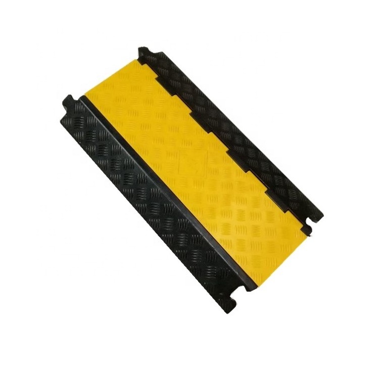 Rubber Plastic Events Cable Protector Cover 3 Channel Road Speed Bump Cable Protector