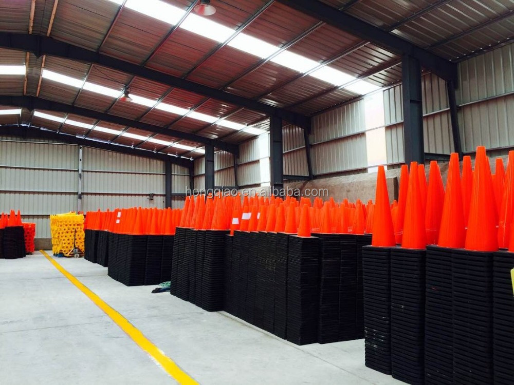 28'' Solid Fluorescent Orange flexible parking road cones traffic cone