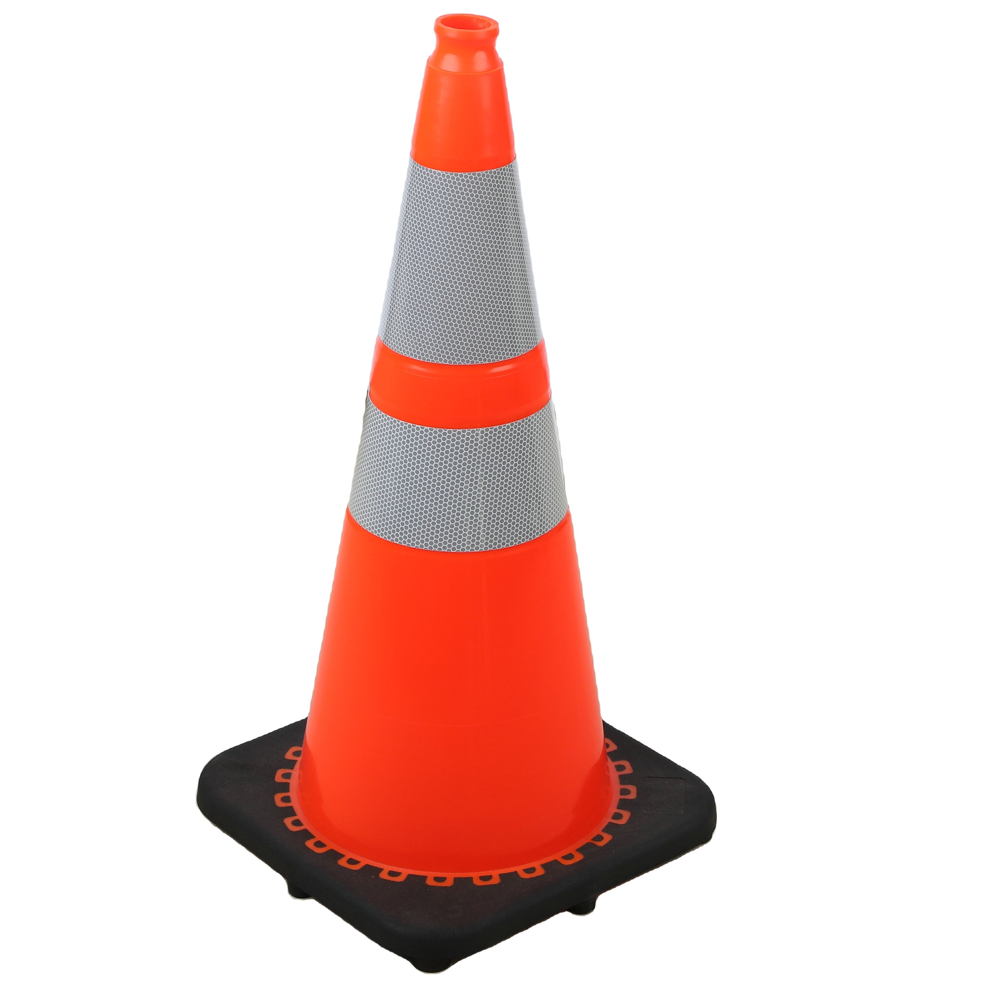 HQ Factory Customized Logo PVC Material High Reflective Orange Road Safety Cones Traffic Cone