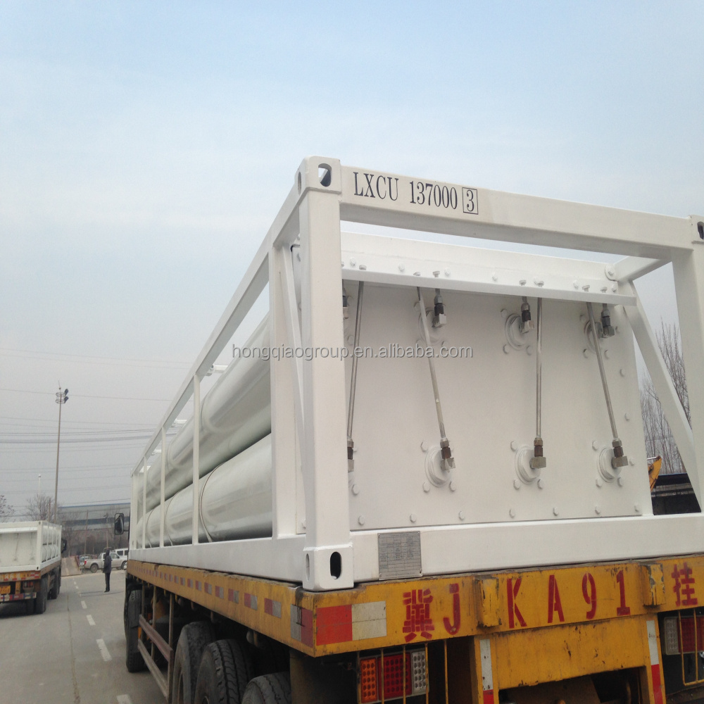 6 8 10 12 Jumbo Tubes CNG/Helium/Hydrogen Skid Container Semi Trailer on sale