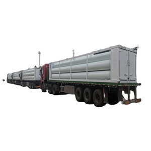 He Gas 12-Tube Skid Jumbo Tube Container Semi Trailer