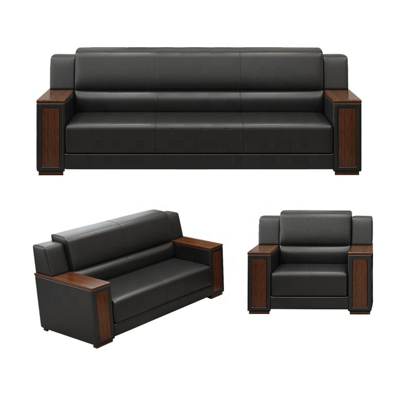 Modern luxury design office sofa furniture office leather sofa 2 person seats sofas living room furniture