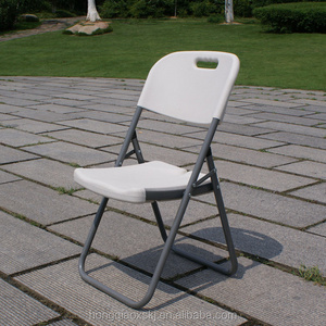 Hot sale Outdoor Furniture Garden Chair Cheap Folding Chair/Blow Mold HDPE plastic steel Chair sillas plegables