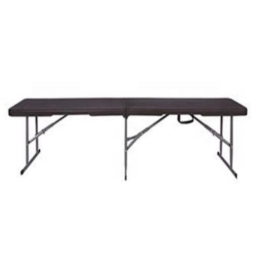 6ft 180cm wood grain outdoor fold in half bench/sunproof waterproof dark grey black wood bench for park garden