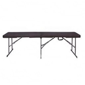 6ft 180cm wood grain outdoor fold in half bench/sunproof waterproof dark grey black wood bench for park garden