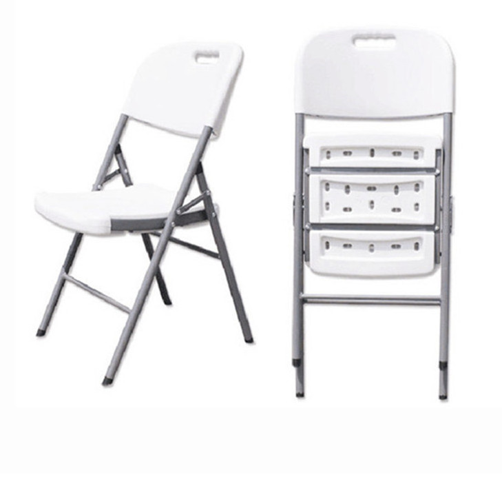 connecting fitting chair folding style/outdoor solid structure composition/trestle black chair in HDPE panel+steel legs/festival