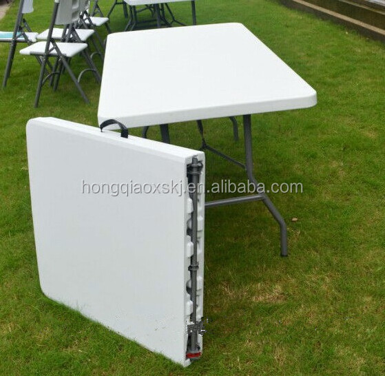 180*76*74cm double side plastic table, portable camping kitchen, cheap dining table and 6 chairs