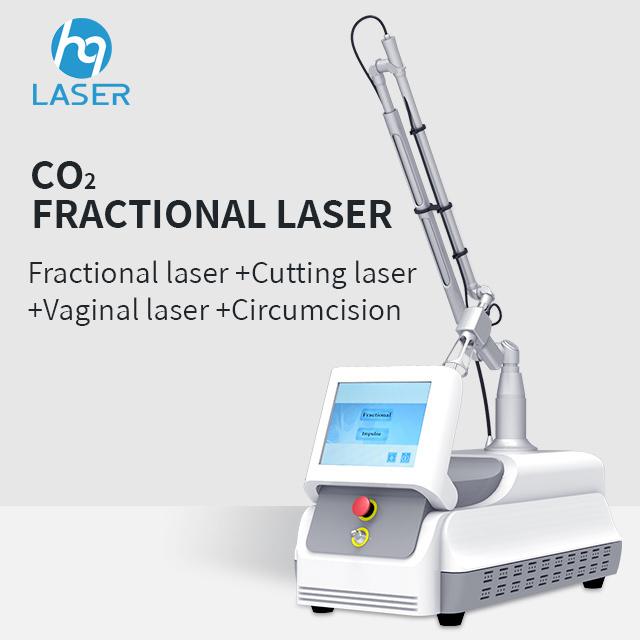 HongqiLaser 10600nm Fractional Co2 Laser South Korea Scar Removal Laser Fractional Co2 Laser For Acne Scars Removal Machine