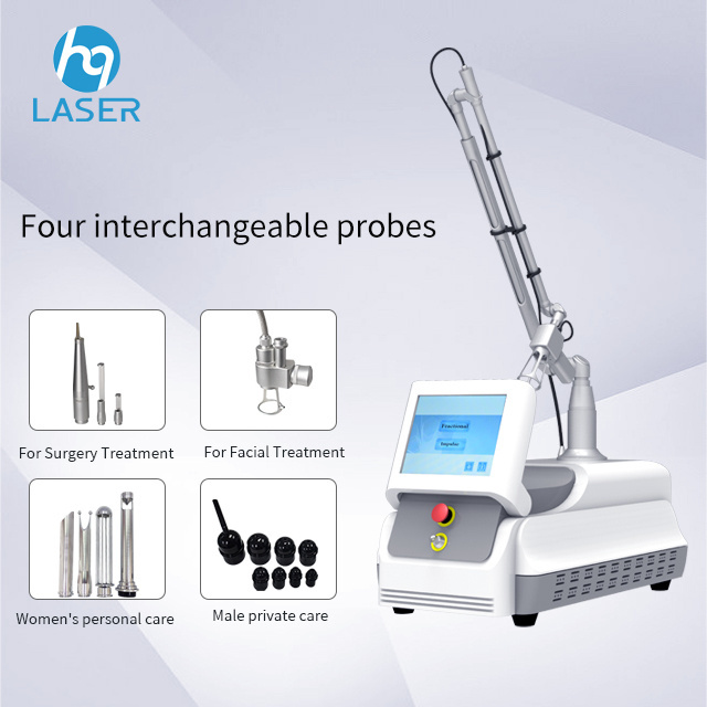 HongqiLaser 10600nm Fractional Co2 Laser South Korea Scar Removal Laser Fractional Co2 Laser For Acne Scars Removal Machine