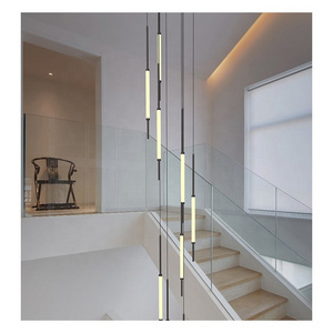 Modern Led Chandelier Villa Ceiling Chandelier Attic Living Room Home Indoor Long Staircase Chandelier Pendant Light Modern