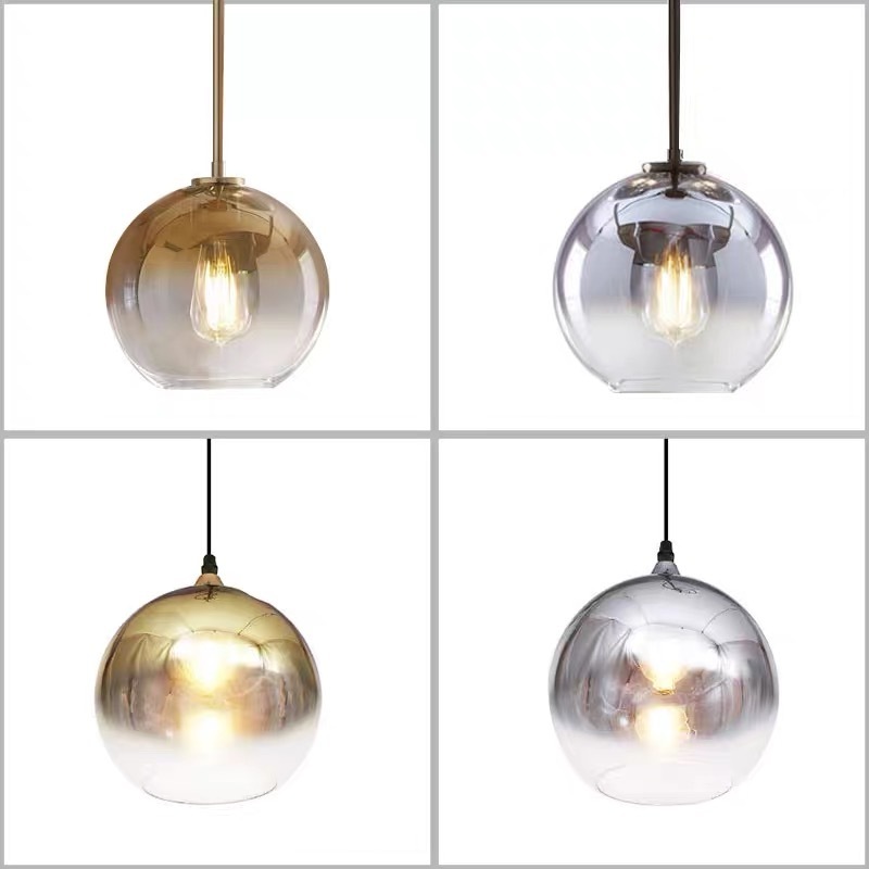 Glass Led Pendant Light Nordic Suspension Dining Room Chandelier For Restaurant Cafe Room Kitchen Bedroom Bedside Hanging Lamp