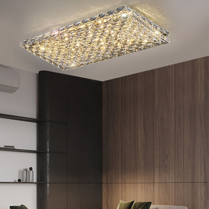 Modern LED Ceiling Light Indoor Crystal Ceiling Lamp Bedroom Living Room Hallways Corridor Square Ceiling Lamp Fixture