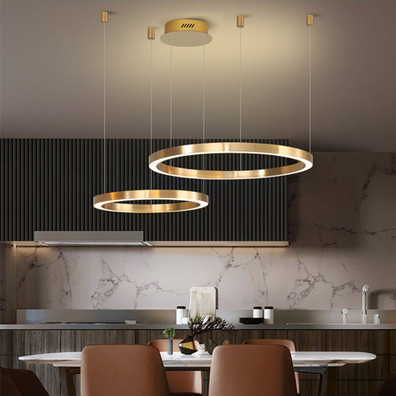 kitchen lighting Hotel Living Room Dining Room Pendant Lamp Hotel Living Room Circle Design Chandelier