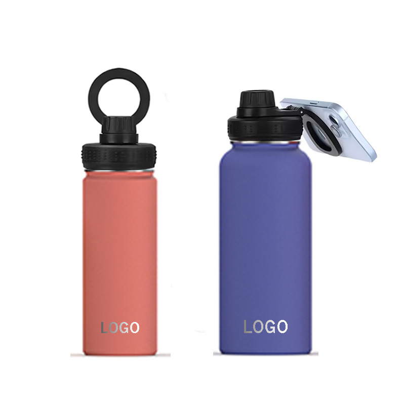 40oz Stainless Steel Insulated Gym Bottles with Magnetic Phone Mount Unique Design Stay Cold