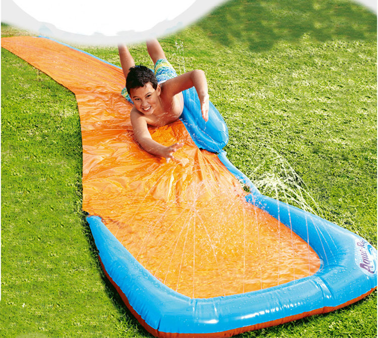 Factory  sales custom Splash Inflatable Water slides plastic slip slides