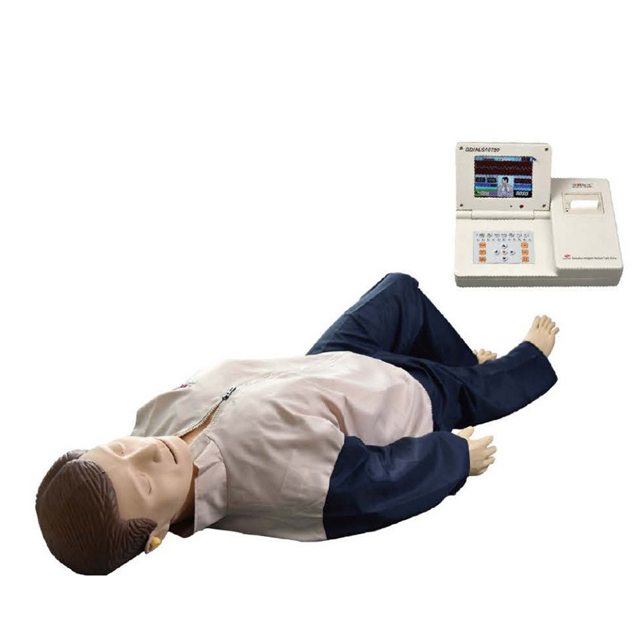 Advanced ACLS Training Manikin With AED&CPR and Airway Management Training Simulator,ECG Simulator