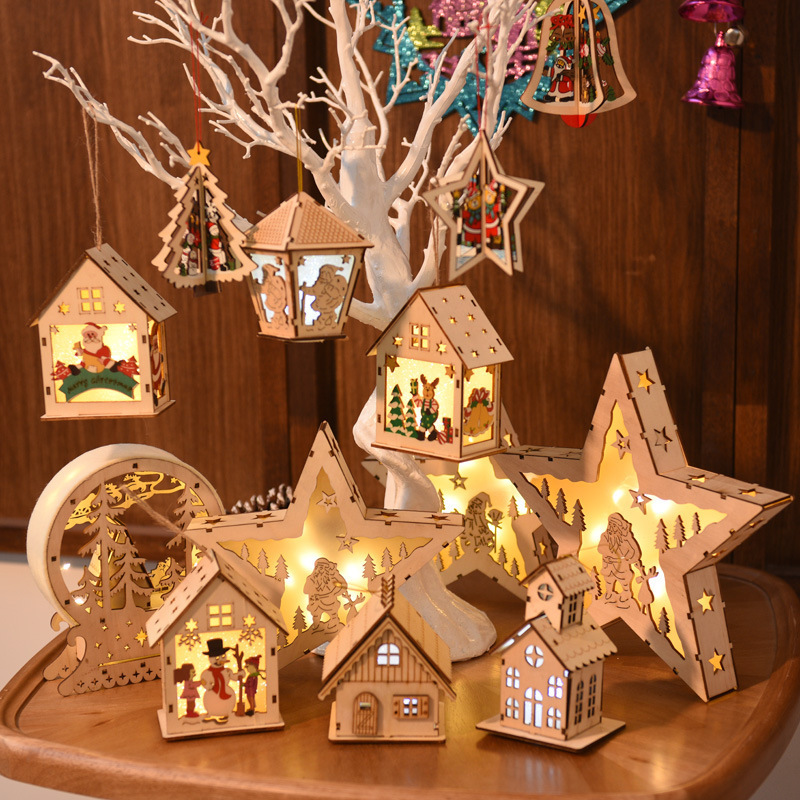 Promotional Christmas hangings Christmas tree lights New Year's gift holiday jewelry lights