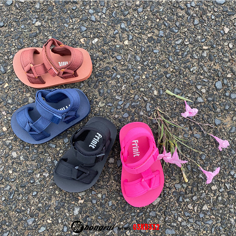 new Summer outdoor EVA Foam sandals kids shoes Walking custom wholesale Toddler adjustable slide sandals for girls and boys